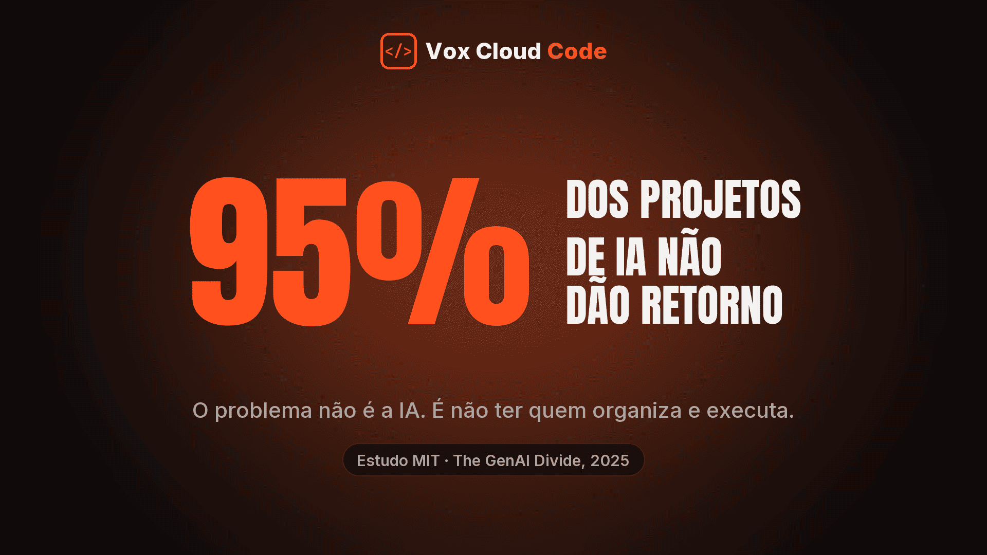 Projetos de IA nas empresas: 95% não geram retorno, segundo estudo do MIT